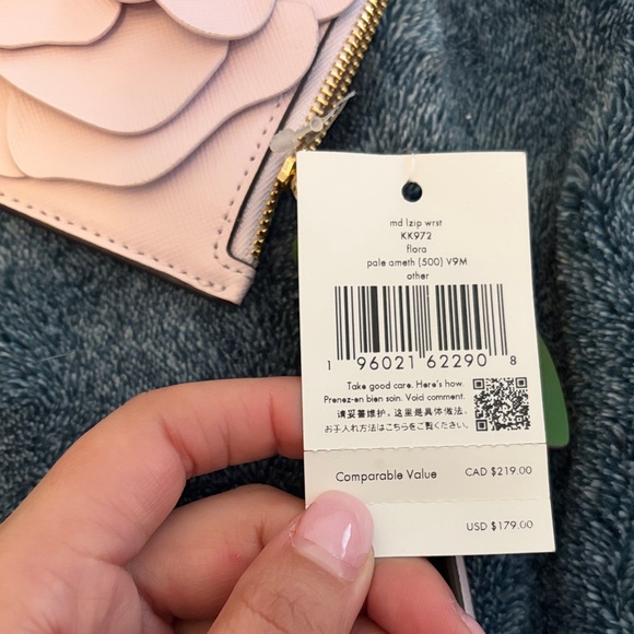 Kate Spade Pink Floral Wristlet - Picture 2 of 7